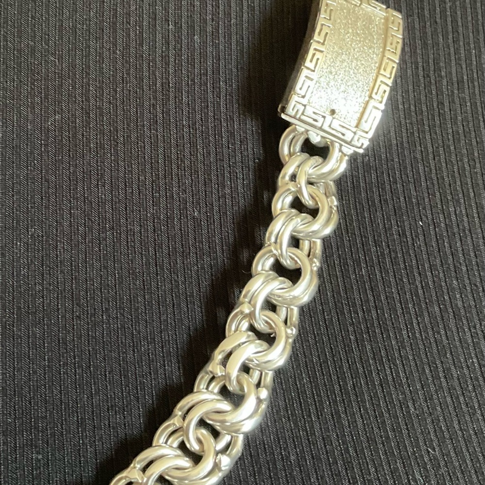 Men Custom Silver Necklace - image 3